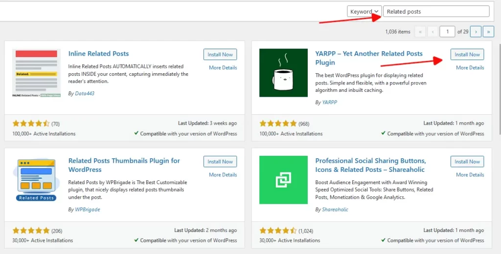YARPP - Yet Another Related Posts Plugin.