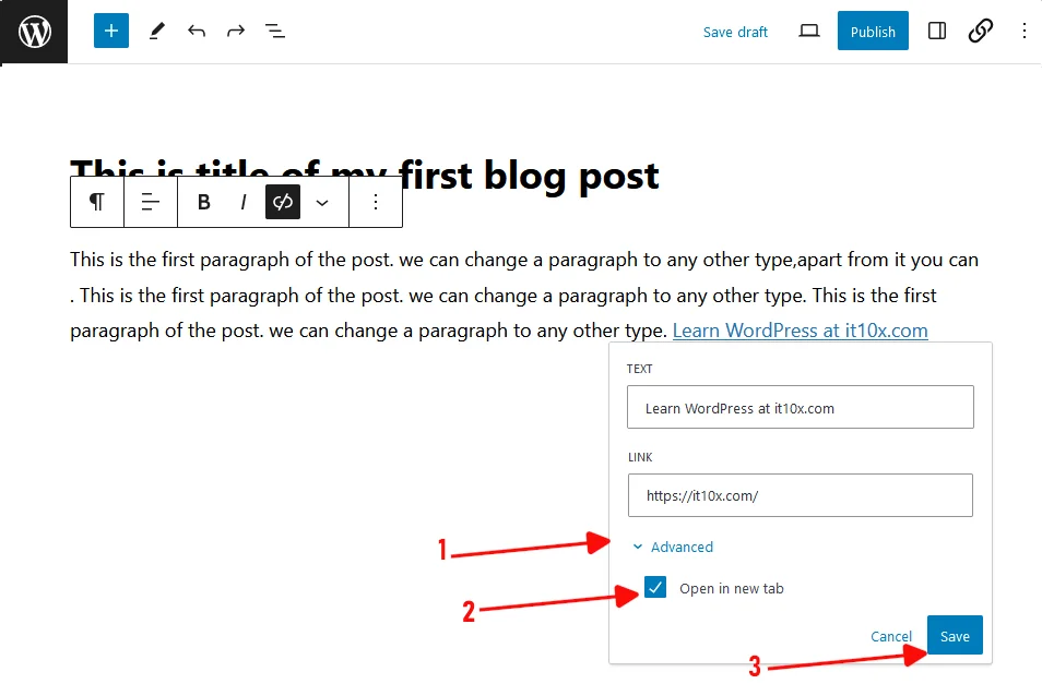 how to add a blog post in wordpress