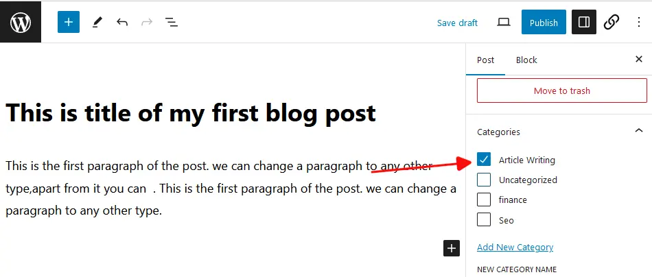 how to add a blog post in wordpress