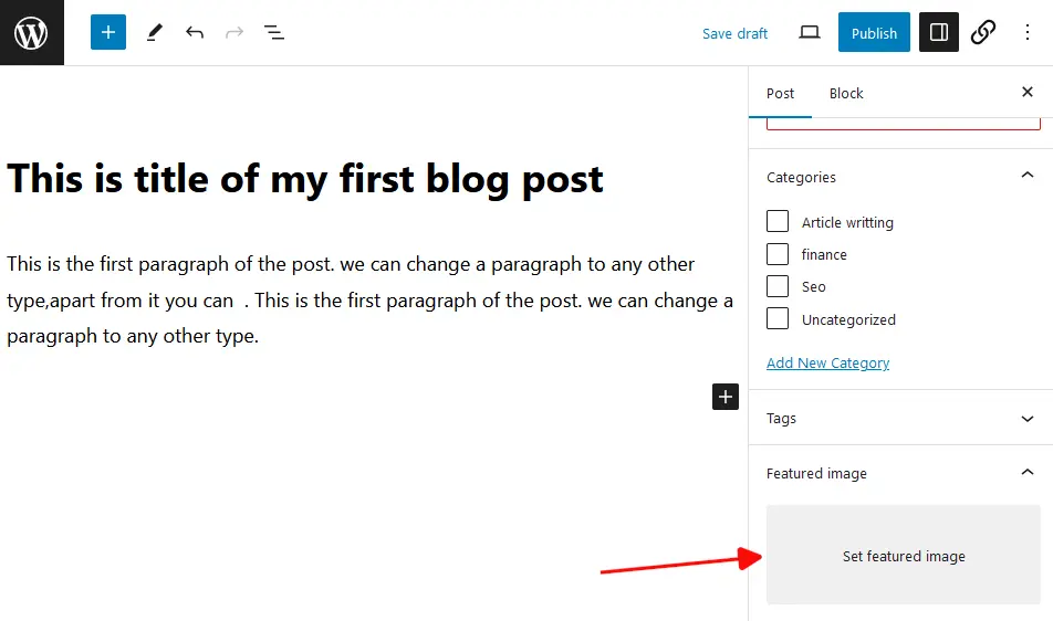 how to add a blog post in wordpress