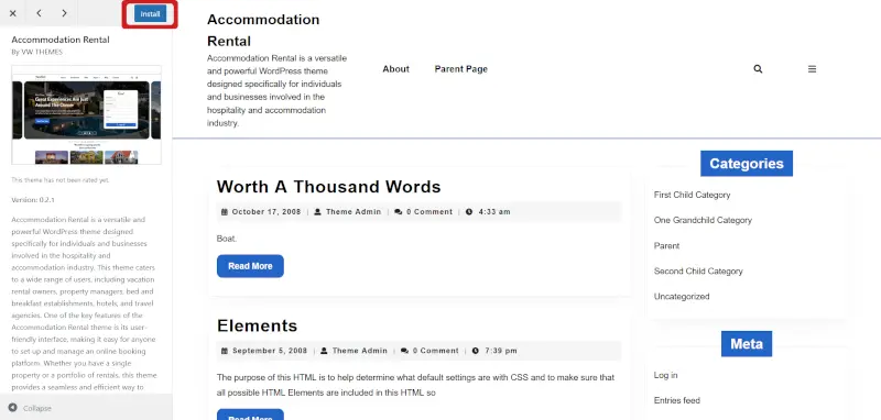 how to install WordPress