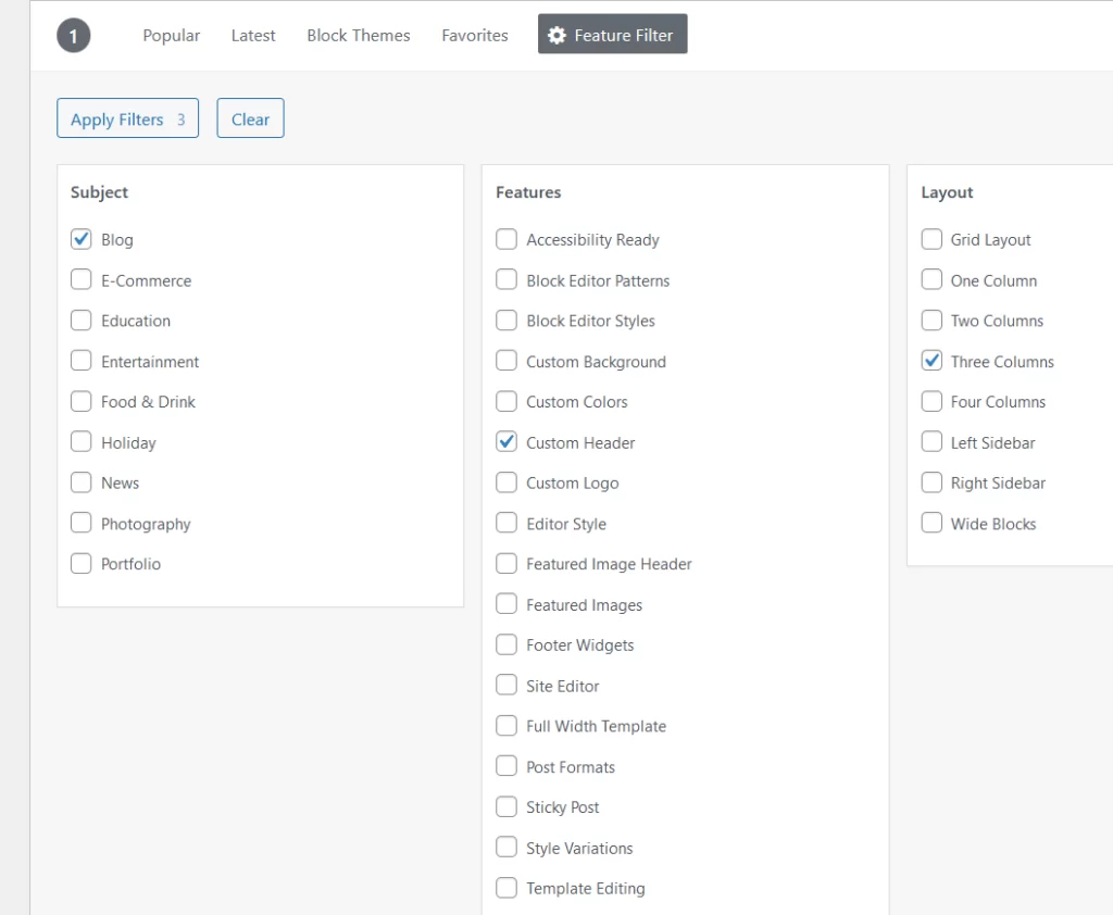 WordPress installation steps