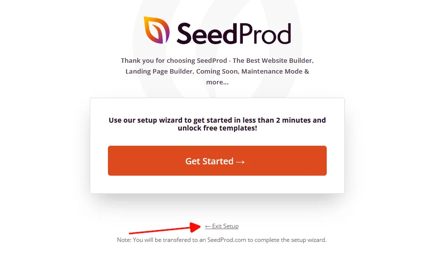 Landing Page in WordPress