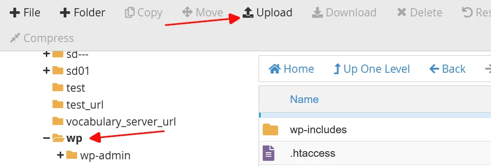 WP-Content Uploads files