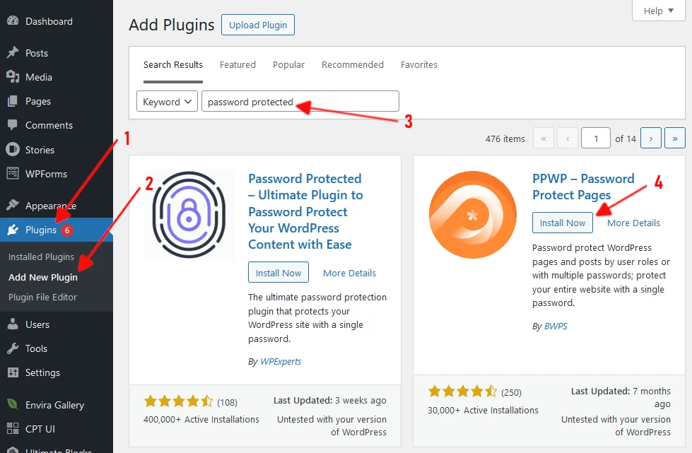 Password Protect WordPress