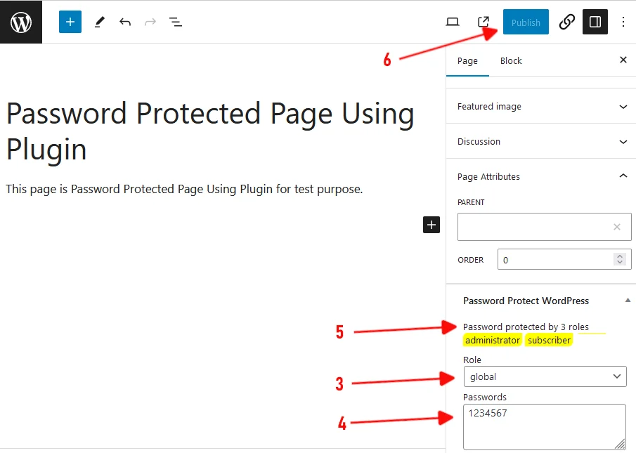 password protect wordpress site
