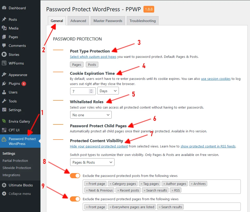 Password Protect WordPress using plugin
