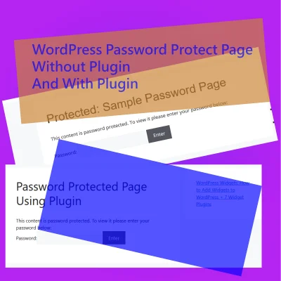 WordPress Password Protect Page: 1 Native Method + Plugin