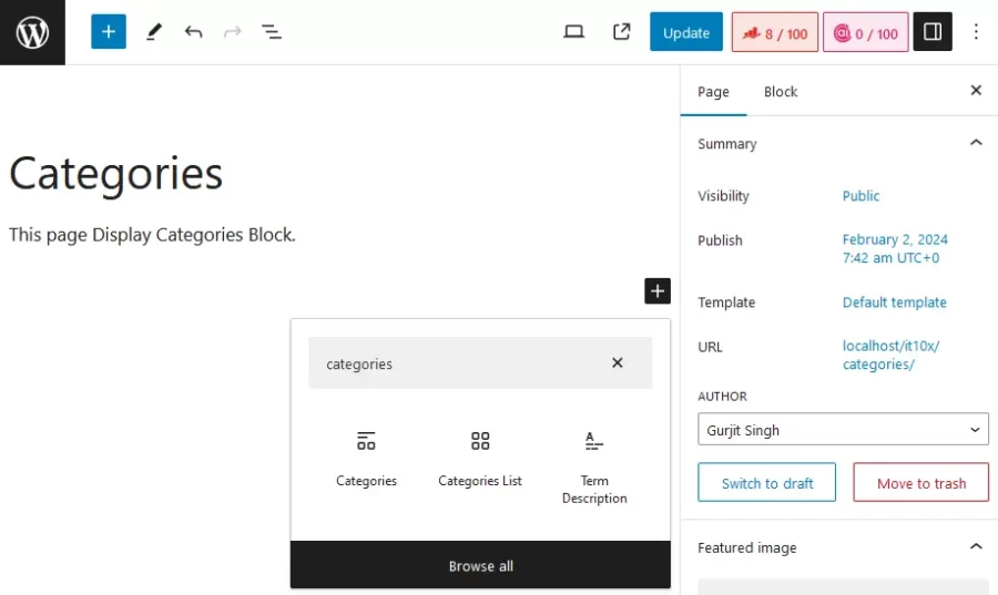 How to Add Categories Blocks in WordPress