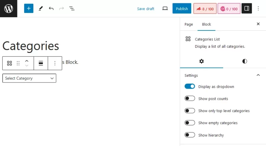 How to Add Categories Blocks in WordPress