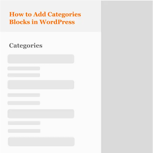 How to Add Categories Blocks in WordPress