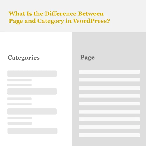 What Is the Difference Between Page and Category in WordPress?