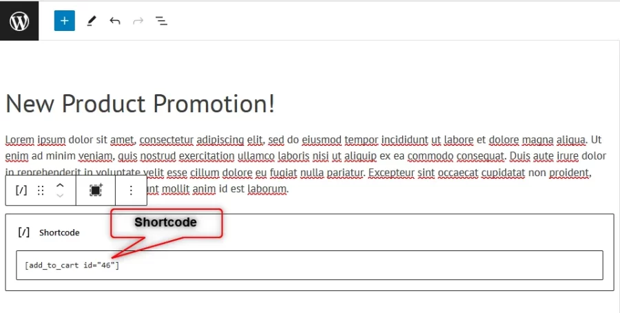 WooCommerce add to cart button shortcode