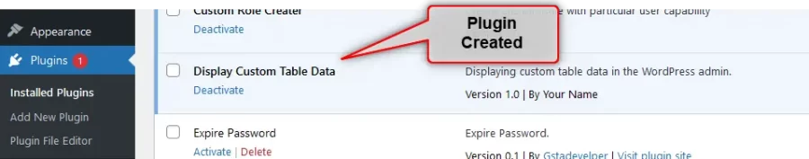 Display Custom Table Data in WordPress Admin
