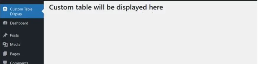Display Custom Table Data in WordPress Admin
